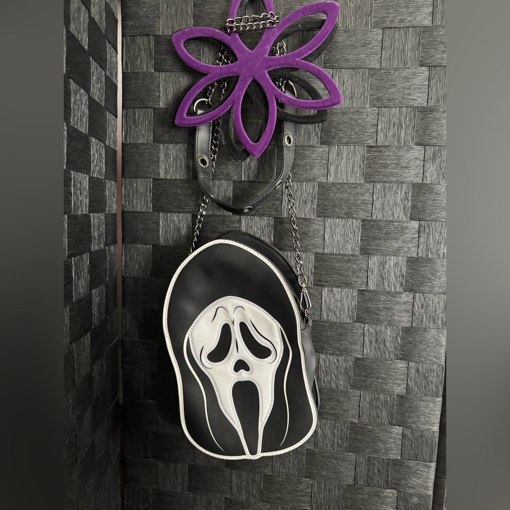 Black and White Ghost Face Bag